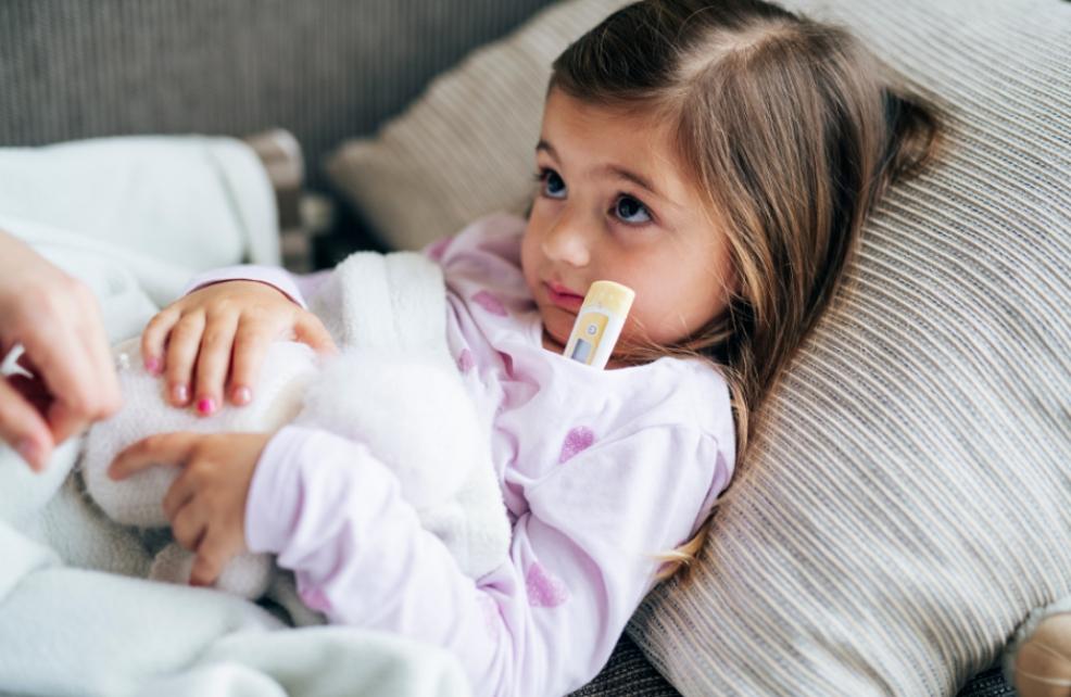 picture of a poorly child