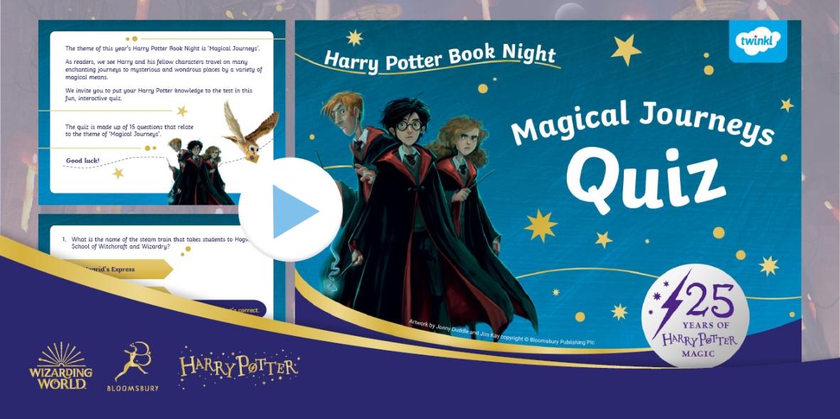 picture of twinkl harry potter magical journeys quiz