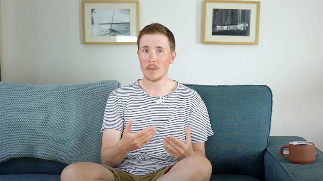 picture of a trans dad talking about lgbt parenting