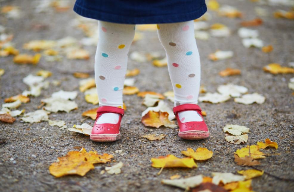 picture of toddler wearing shoes
