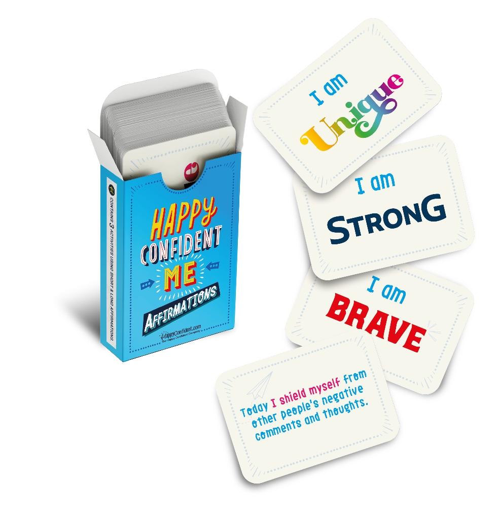 picture of happy confident me affirmations cards