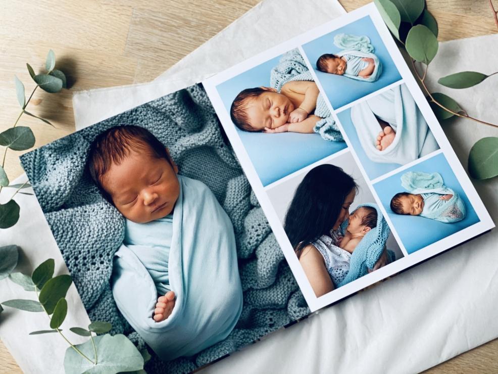 picture of a newborn photobook album