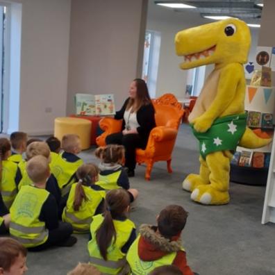 Picture of the NSPCCs Pantosaurus dinosaur