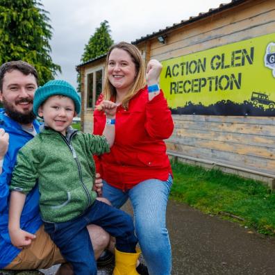 Picture of a family enjoying a day out at Action Glen