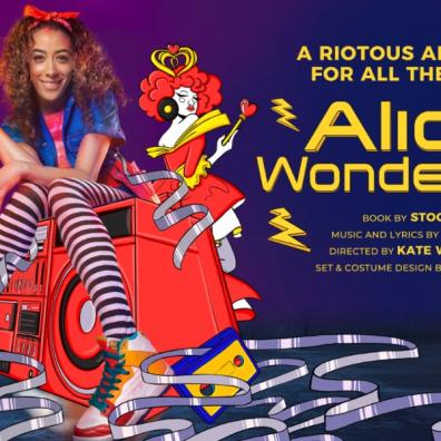 picture of a poster for Alice in Wonderland at The Theatre Royal Plymouth