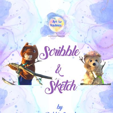 art journaling, mindfulness, scribble, sketch, gratitude, draw, colour