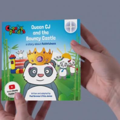 picture of cheeky pandas book to celebrate the Queen's platinum jubilee