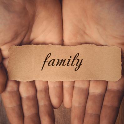 picture of a note saying family
