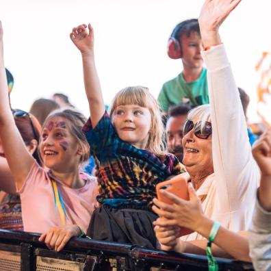 picture of a family at Valleyfest