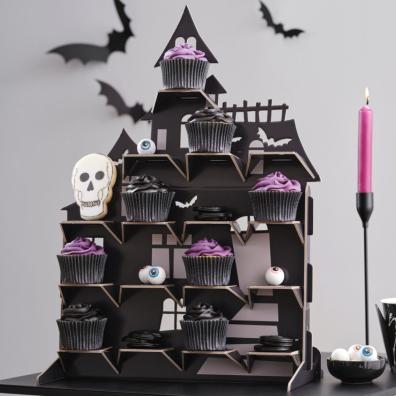 picture of Haunted house Halloween treat stand