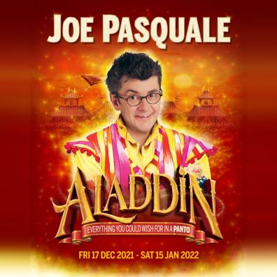 Picture of Joe Pasquale staring in Aladdin at the Theatre Royal Theatre Plymouth