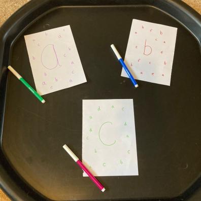 picture of a Letter finding activity for kids