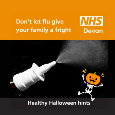 picture of NHS Healthy Halloween hints poster