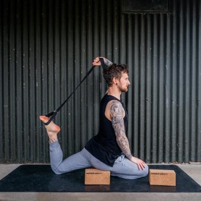 Picture of a man doing yoga 