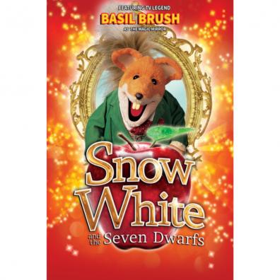 Picture of a poster of basil brush at exmouth pavillions
