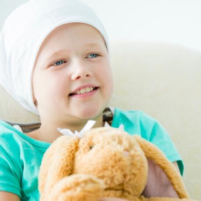 Picture of a child with cancer