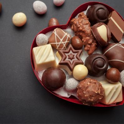 Picture of a selection box of luxury chocolates