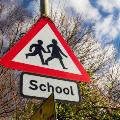 Picture of a school traffic sign