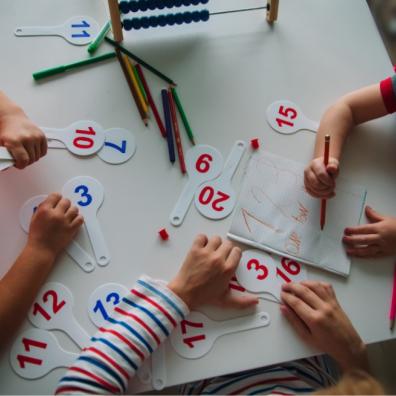 picture of children learning math 