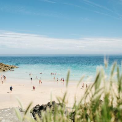 Picture of a beautiful beach in st ives
