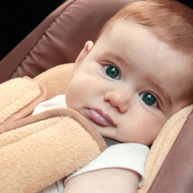 picture of a baby in a car seat