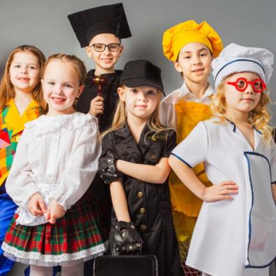 picture of children dressing up