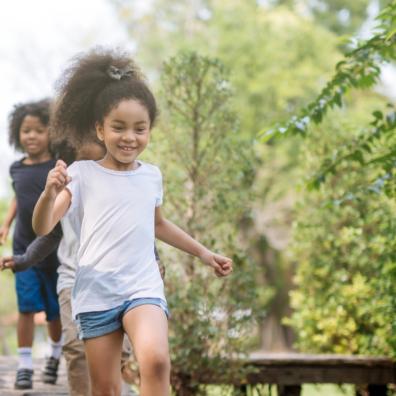 picture of children outside in nature