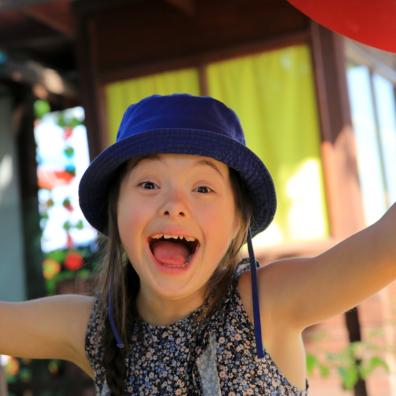 picture of a happy child with special needs