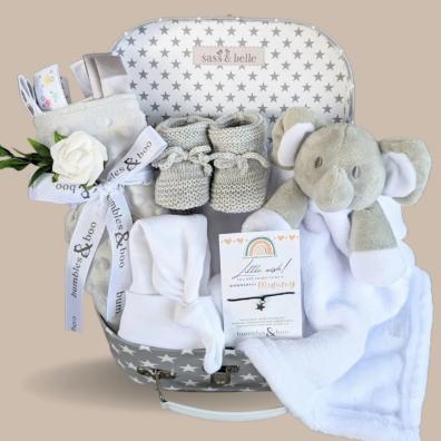 picture of new mum gifts basket wishes