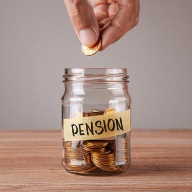 picture of a pension jar