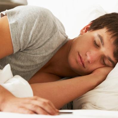picture of a teen asleep