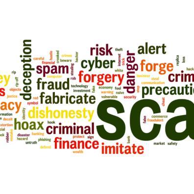 picture of scam text