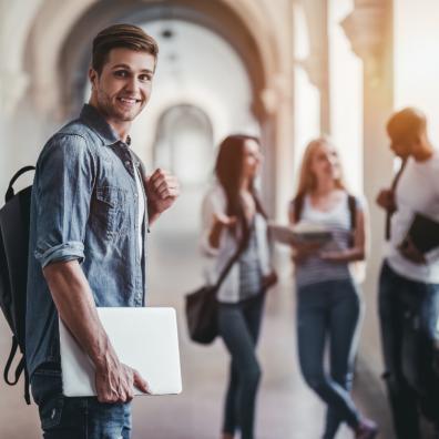 picture of students at a university campus
