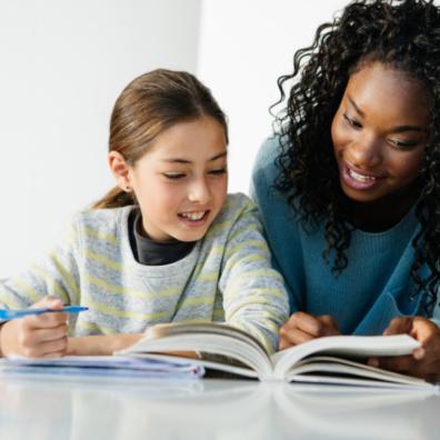 picture of tutor tutoring a child