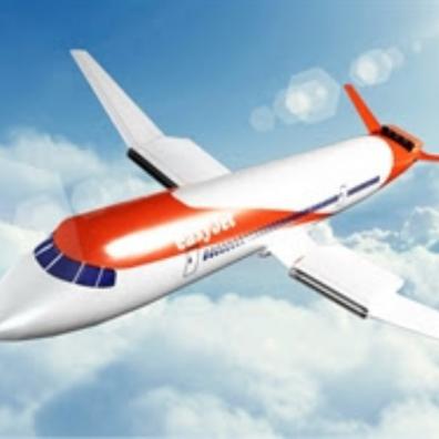 picture of an easy jet aeroplane