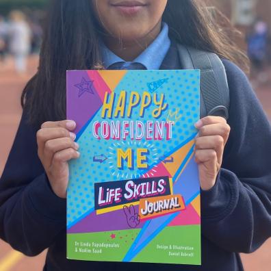 Picture of the new happy confident me life skills journal