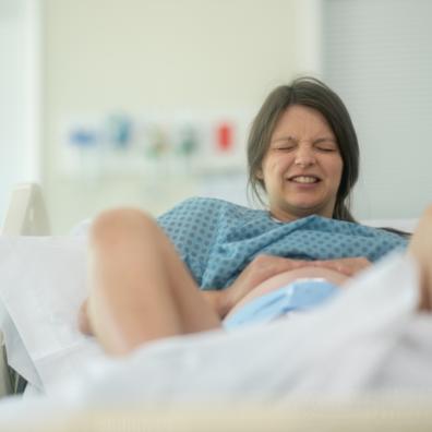 picture of a woman during childbirth