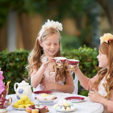 picture of children having a tea party